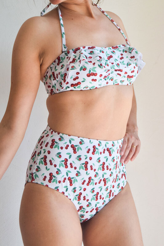 maillot-2-pieces-taille-haute-imprime-cerises-caipi