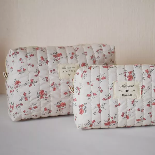 Trousse matelassé à réaliser en chute de tissu