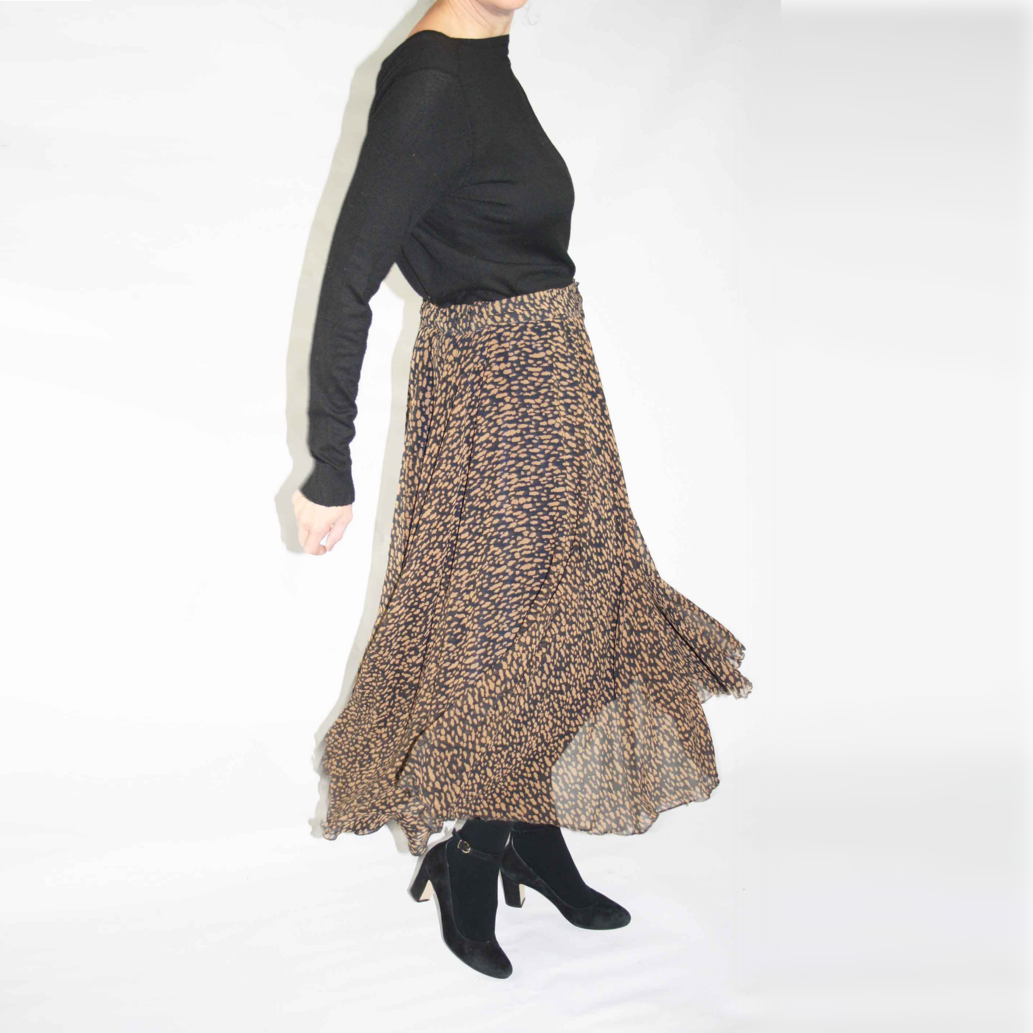 jupe corot leopard web CARRE - Les Patronnes