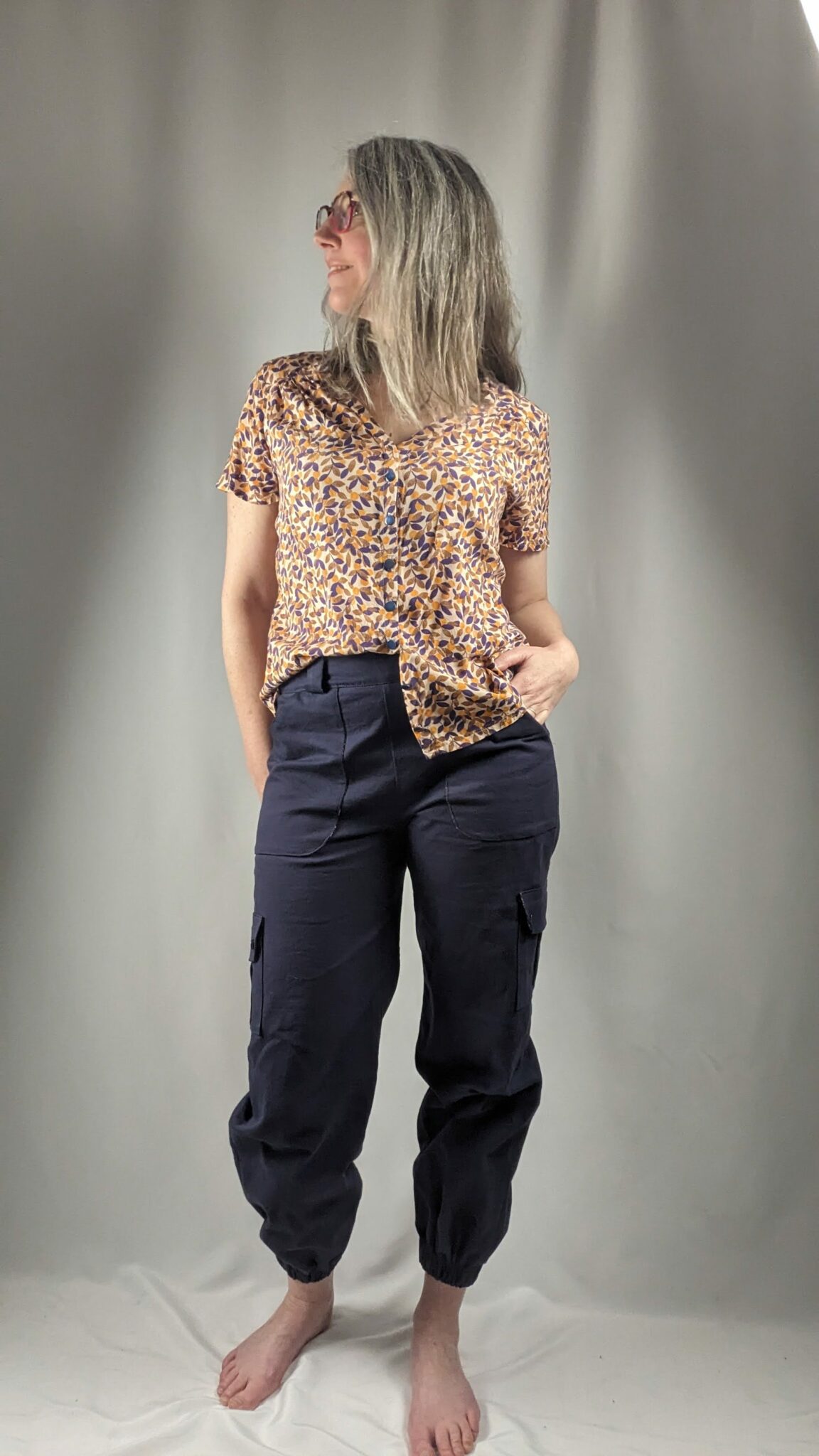 Pantalon femme poches plaquées - Emily Lenoble