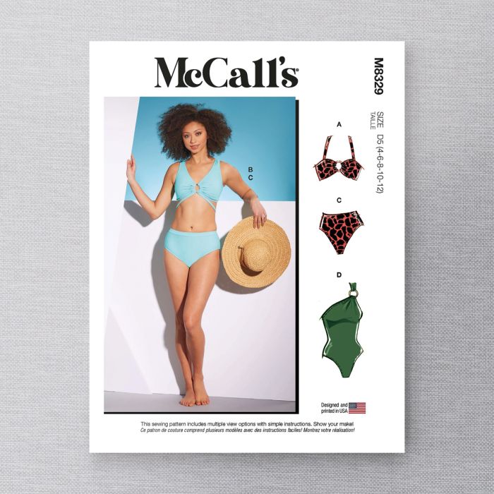 Patron De Couture McCall's 7168, Maillots De Bain Deux