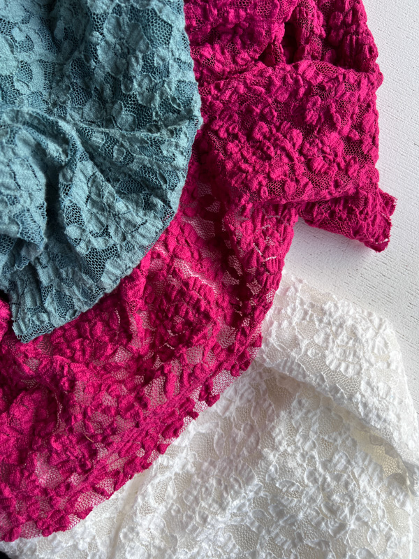 dentelle stretch rose - la fée bobine