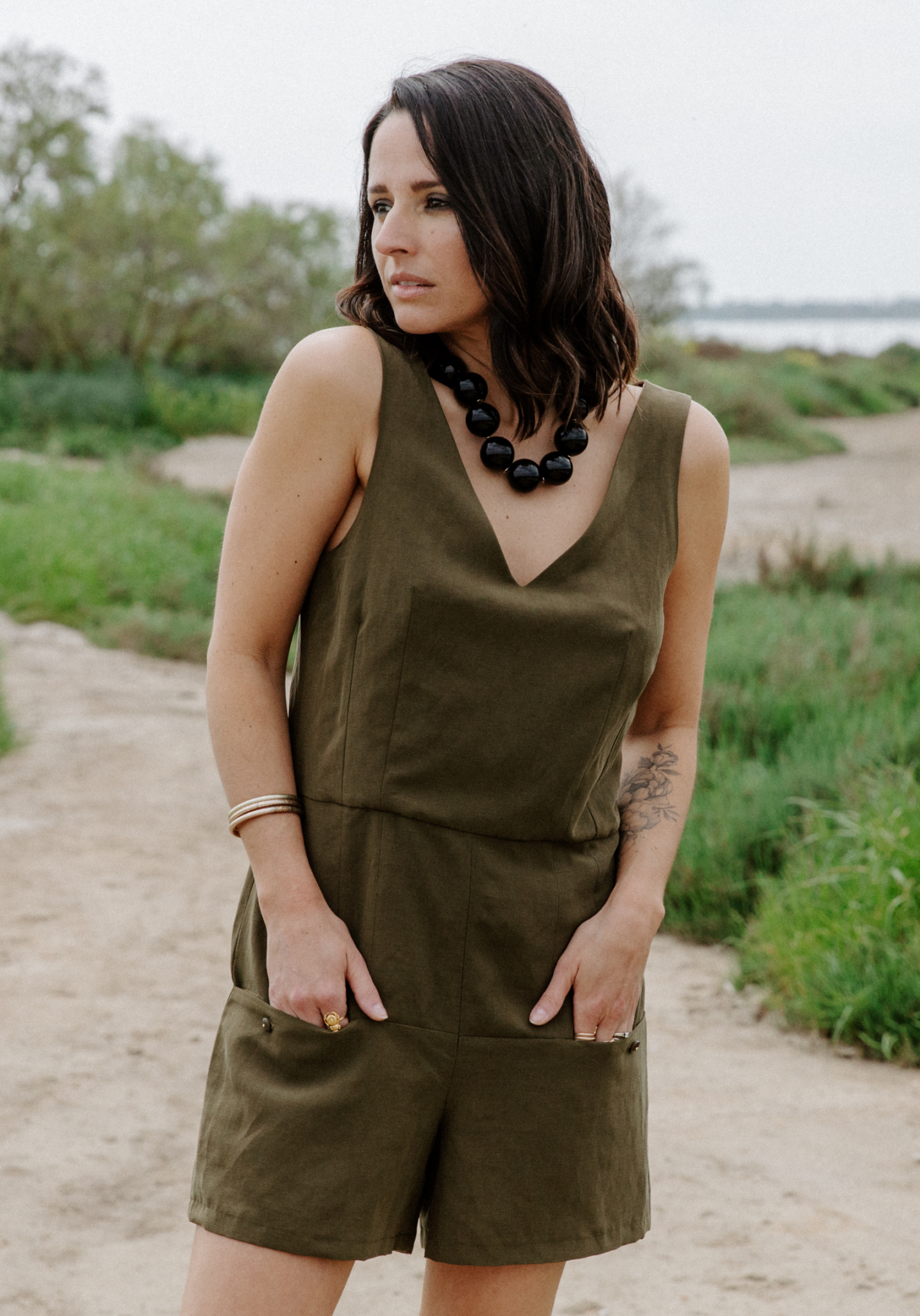 Combinaison_Cosmopolitan_Doupion_tencel_lin_coton_Kaki_1600x