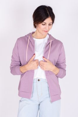 I-AM-Patterns-patron-couture-sweat-zippé-capuche-mauve-Rainbow-Céline-1